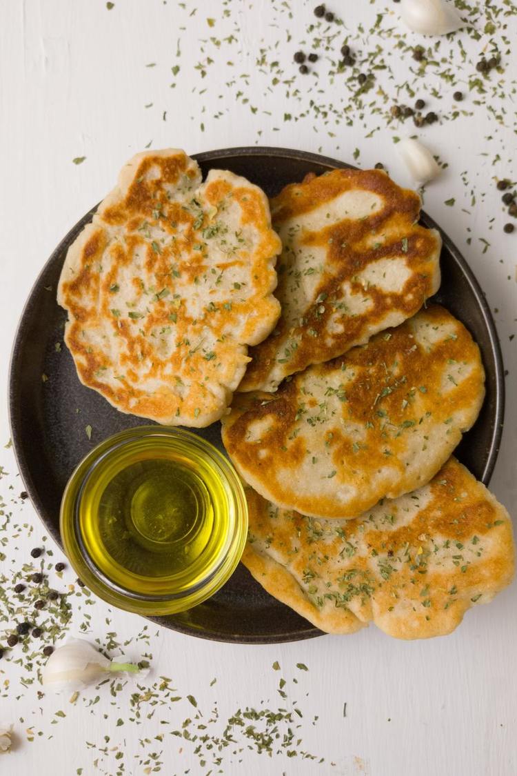 Air Fryer Glutten Free Naan Bread with Olive Oil - Air Fryer Recipe