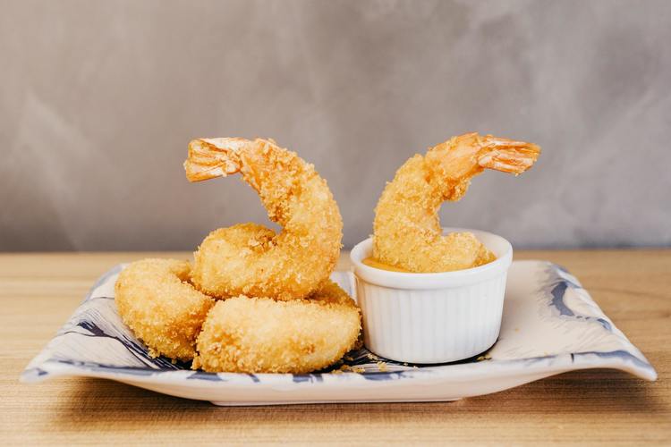 Air Fryer Keto Fried Shrimp with Yellow Mustard Recipe