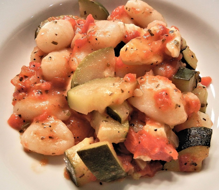 Air Fryer Gnocchi with Tomatoes and Zucchini - Air Fryer Recipe
